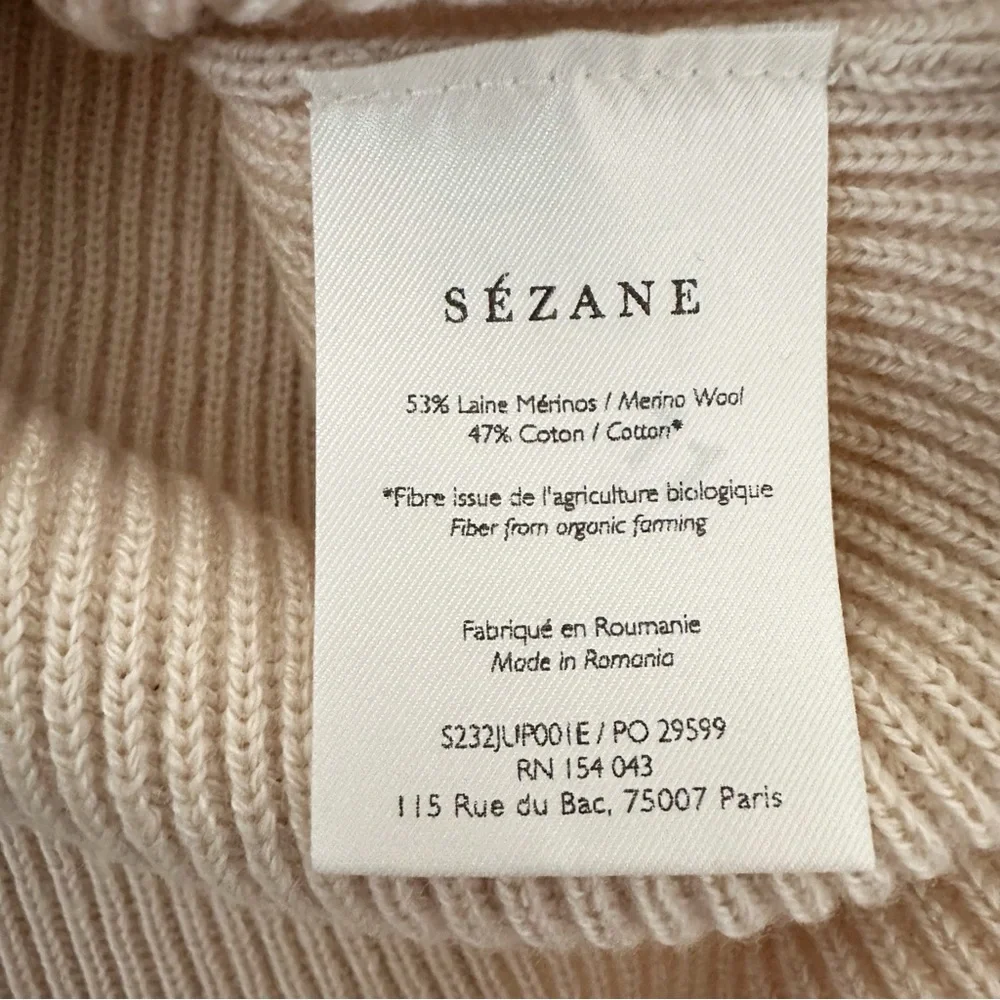 SEZANE Naella Merino Wool Jupe Knit Skirt NEW - Picture 8 of 8